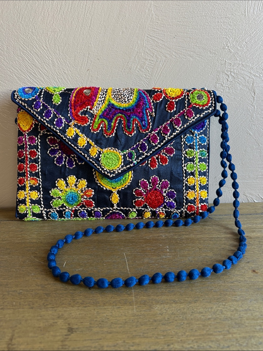 Maatangi Rajasthani Jaipuri Art Sling Bag. Authentic Handcrafted Art Indian Bag.